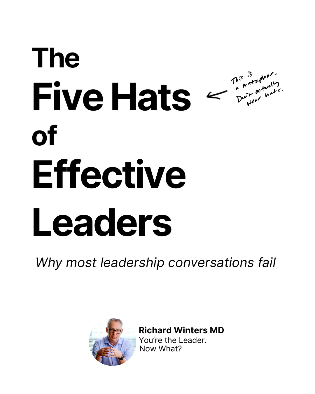 The Five Hats of Effective Leaders: why most leadership conversations fail.