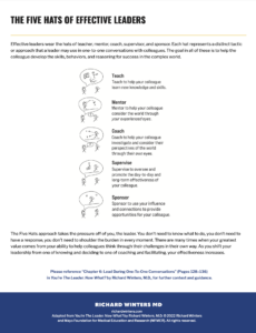 The Five Hats of Effective Leaders